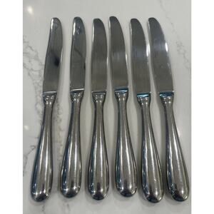 Wallace Dinner‎ Knives Set of 6 Continental Classic 18/10 Stainless Flatware